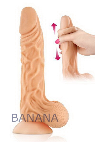 Фаллоимитатор с подвижной крайней плотью Real Body Real Max